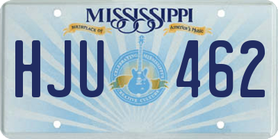 MS license plate HJU462