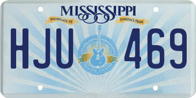 MS license plate HJU469