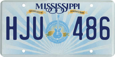 MS license plate HJU486
