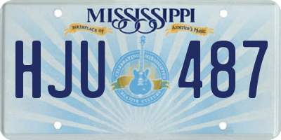 MS license plate HJU487