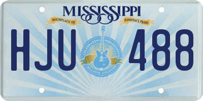 MS license plate HJU488