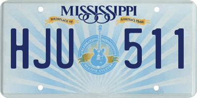 MS license plate HJU511