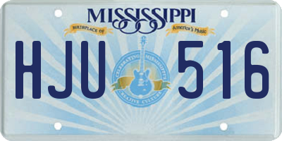 MS license plate HJU516