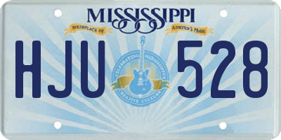 MS license plate HJU528