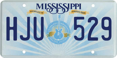 MS license plate HJU529