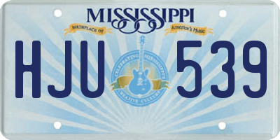 MS license plate HJU539
