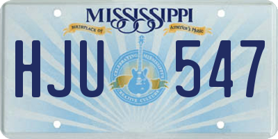 MS license plate HJU547