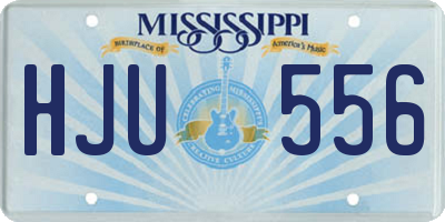 MS license plate HJU556