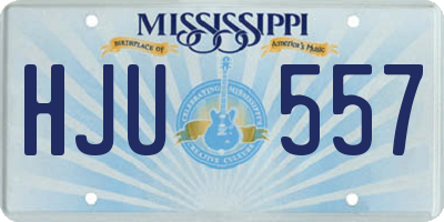 MS license plate HJU557
