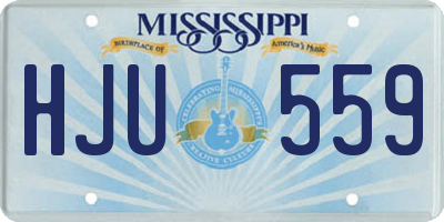 MS license plate HJU559