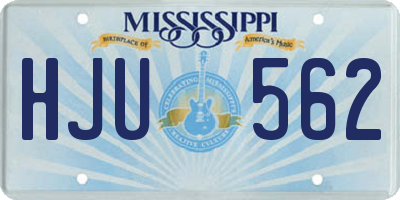 MS license plate HJU562