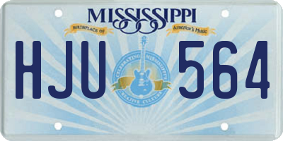 MS license plate HJU564