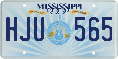 MS license plate HJU565