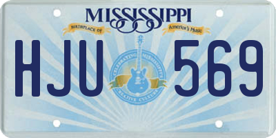 MS license plate HJU569