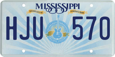MS license plate HJU570