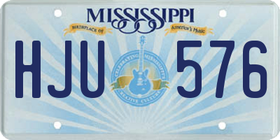 MS license plate HJU576