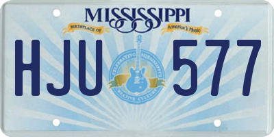 MS license plate HJU577