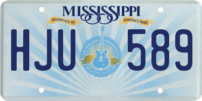MS license plate HJU589