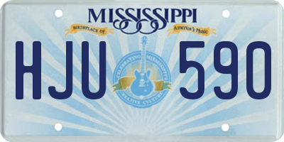 MS license plate HJU590