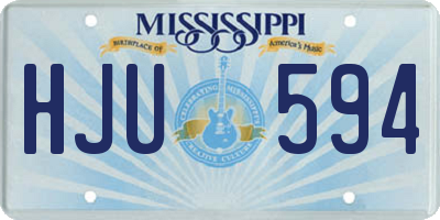 MS license plate HJU594