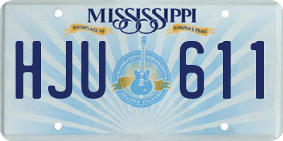 MS license plate HJU611