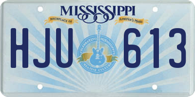 MS license plate HJU613