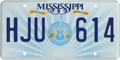 MS license plate HJU614