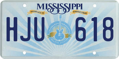 MS license plate HJU618