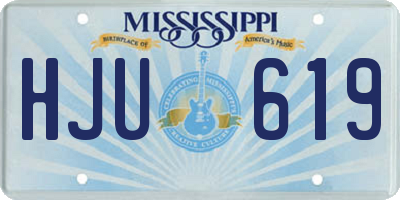 MS license plate HJU619