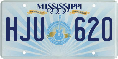 MS license plate HJU620
