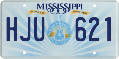 MS license plate HJU621