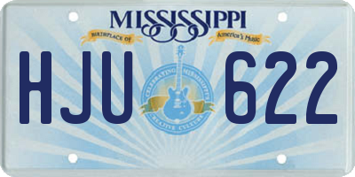 MS license plate HJU622