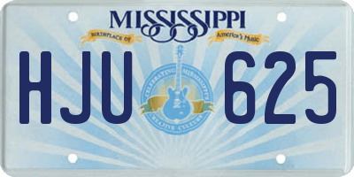 MS license plate HJU625
