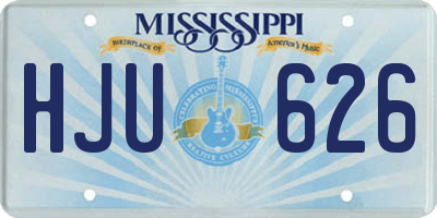 MS license plate HJU626