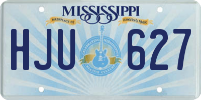 MS license plate HJU627