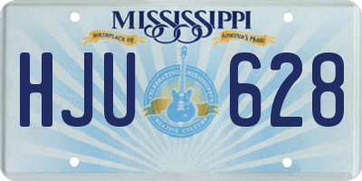 MS license plate HJU628