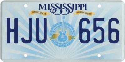MS license plate HJU656