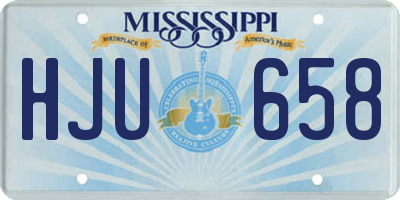 MS license plate HJU658