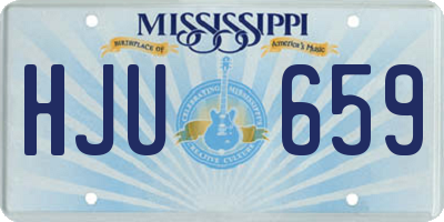MS license plate HJU659