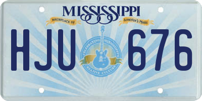 MS license plate HJU676