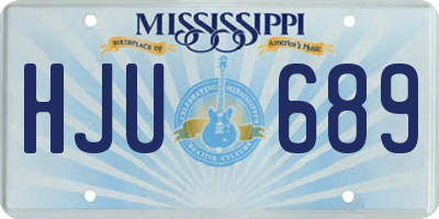 MS license plate HJU689