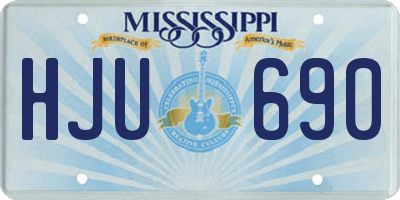 MS license plate HJU690
