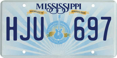 MS license plate HJU697