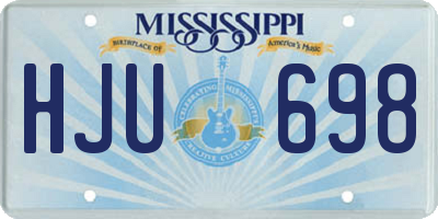 MS license plate HJU698