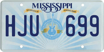 MS license plate HJU699