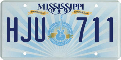 MS license plate HJU711