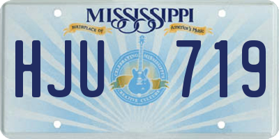 MS license plate HJU719