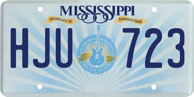 MS license plate HJU723