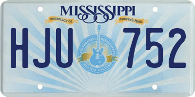 MS license plate HJU752
