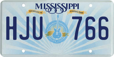 MS license plate HJU766